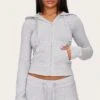 Prettylittlething Grey Marl Zip Up Fitted Track Top -Pretty Little Thing Shop 00577257462593d5375f74c932d32ef8c2187b03 CNL6877 1 grey marl zip up fitted track top