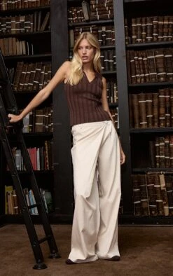 Prettylittlething Chocolate Sleeveless Wide Rib Polo Top -Pretty Little Thing Shop 00cb2c087f04995c88420f2e23bdd2edcfb930ea CNN6463 3 chocolate sleeveless wide rib polo top