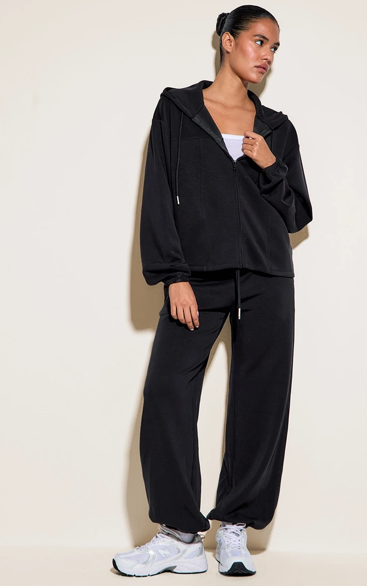 Black Super Soft Cuffed Sweatpant 1 Black Super Soft Cuffed Sweatpant