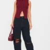 PRETTYLITTLETHING Washed Black Extreme Ripped Hem Boyfriend Jeans -Pretty Little Thing Shop 01c773a043accb38dec6dc390734e249cec6034e cmm4755 1