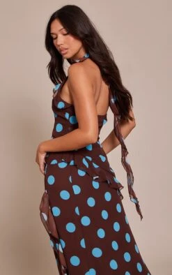 Brown Polka Dot Chiffon Frill Plunge Long Top 6 Brown Polka Dot Chiffon Frill Plunge Long Top -Pretty Little Thing Shop 01f1ccf9c94f5eac32580798de21c8d15efea9fd CNO0604 2 brown polka dot chiffon frill plunge long top