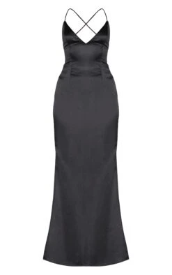Prettylittlething Black Satin Tie Back Maxi Dress 9 Prettylittlething Black Satin Tie Back Maxi Dress -Pretty Little Thing Shop 01f5c990cee8d68e1323d261c27135511907d196 CNM7920 5 black satin tie back maxi dress