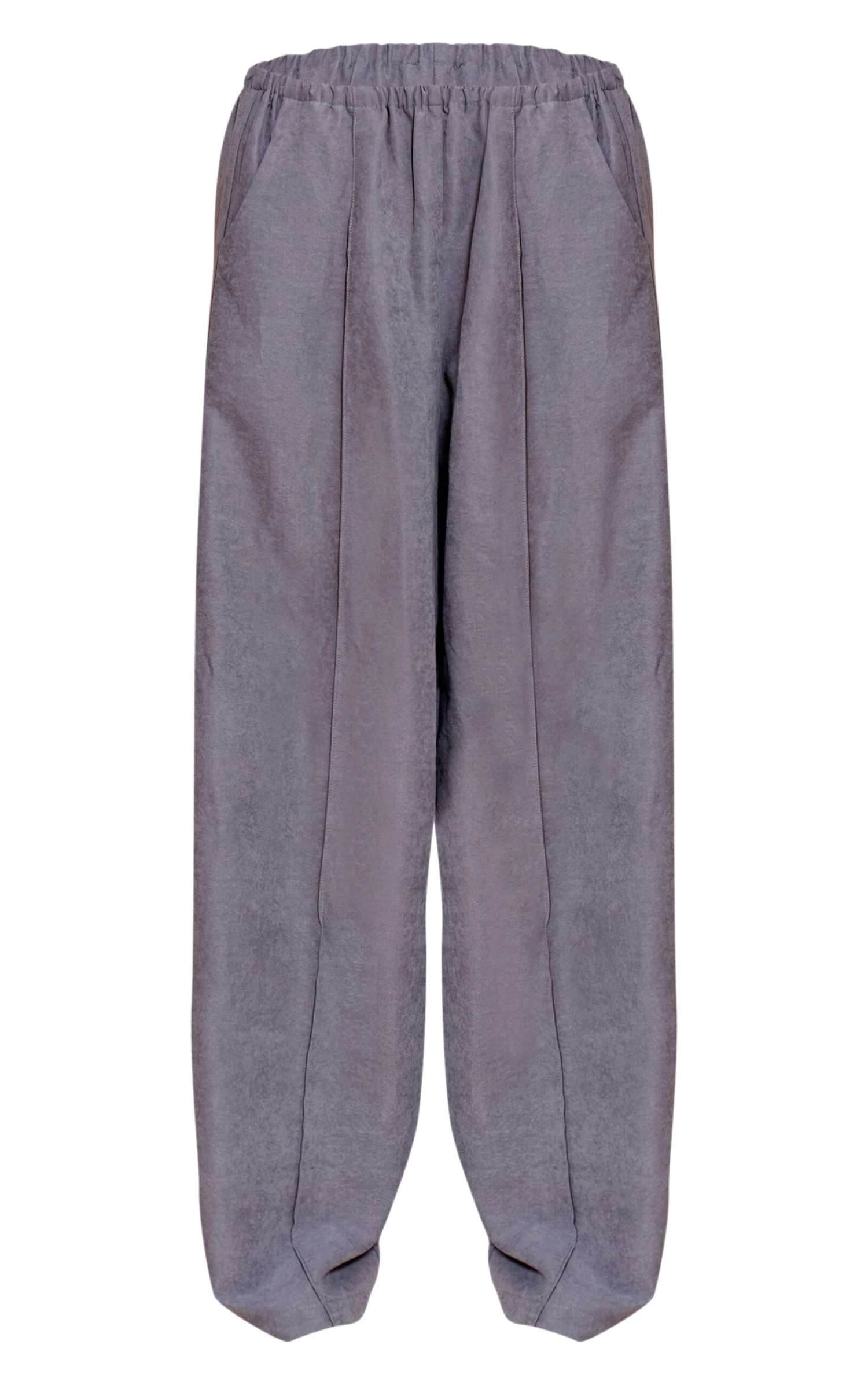 Grey Peachskin Wide Leg Pants 5 Grey Peachskin Wide Leg Pants - Image 5