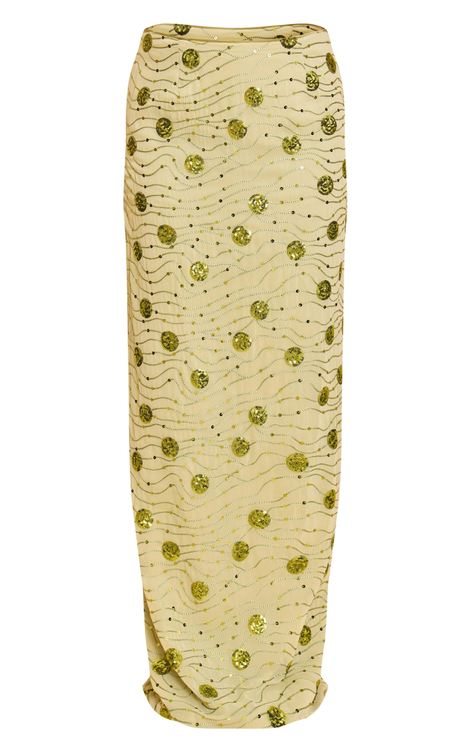 Prettylittlething Sage Green Embellished Maxi Skirt 5 Prettylittlething Sage Green Embellished Maxi Skirt - Image 5