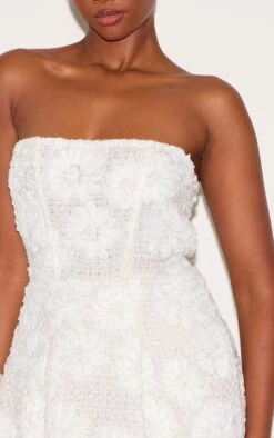 Prettylittlething White Embellished Tweed Bandeau Skort Romper -Pretty Little Thing Shop 03928bff43ccae60ba910e1f724676c06080caa3 CNL9219 4 white embellished tweed bandeau skort playsuit