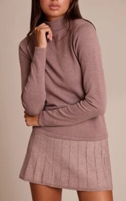 Mocha Fine Knit High Neck Sweater -Pretty Little Thing Shop 040f5de155dd271b22e6bdfef458fbfc9284dd3e CNN9704 4 mocha fine knit high neck jumper