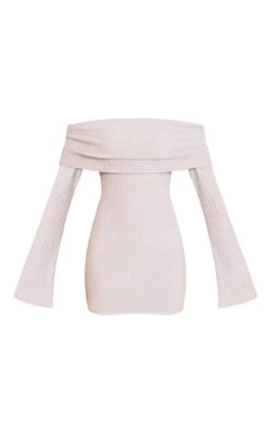 Prettylittlething Grey Textured Bardot Long Sleeve Bodycon Dress -Pretty Little Thing Shop 041c96d825fe3ac93864274d651a8467fbd4f842 CNN3815 5 grey textured bardot long sleeve bodycon dress