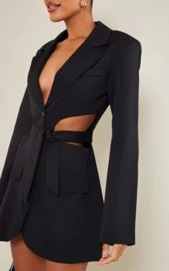 Prettylittlething Black Plunge Side Cut Out Tie Detail Blazer Dress 8 Prettylittlething Black Plunge Side Cut Out Tie Detail Blazer Dress -Pretty Little Thing Shop 0440f43bd5cae9f3825b2099f70eb72be9006f12 cnb9168 4