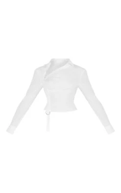 Prettylittlething White Ruched Buckle Asymmetric Shirt 9 Prettylittlething White Ruched Buckle Asymmetric Shirt -Pretty Little Thing Shop 044f6d2d691c63d2a93586497f14958ffba272e5 CNK9594 5 white ruched buckle asymmetric shirt
