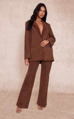 Prettylittlething Chocolate Croc Suede Blazer -Pretty Little Thing Shop 0494efb7834518e38ebc57d4ad478e8308c86178 CNN8575 3 chocolate croc suede blazer