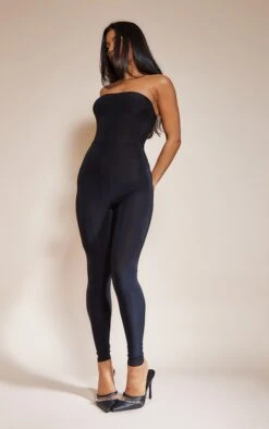 Prettylittlething Black Slinky Bandeau Jumpsuit -Pretty Little Thing Shop 049863cfea10055fe17e78568b3fd30dd1641a6d CNC2620 3 black slinky bandeau jumpsuit