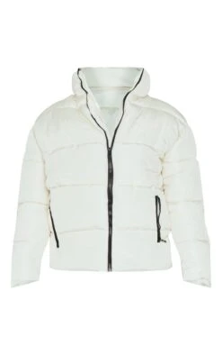 PRETTYLITTLETHING Off White Panelled High Neck Puffer Coat -Pretty Little Thing Shop 04b383ea4f8632dda0a22ad5cc8316ff7f28d3e0 cng5200 5