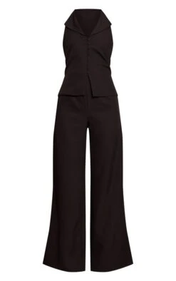Black Waist Coat Straight Leg Jumpsuit -Pretty Little Thing Shop 05112a69dcbb1f6c96d0aed9e7c785d6e0049c79 CNO0468 5 black waist coat straight leg jumpsuit