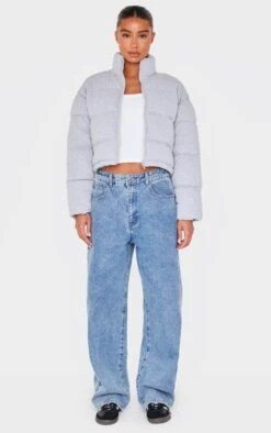 Prettylittlething Grey Knit Jersey Cropped Padded Jacket -Pretty Little Thing Shop 057fed91e26562fda0150d6e0837d5d13555a5c9 cnl4144 3