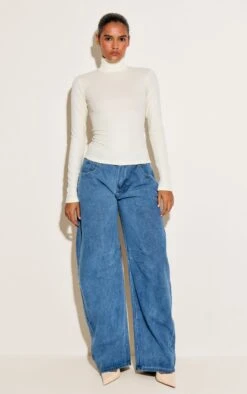 Prettylittlething Mid Blue Wash Seam Detail Barrel Jean 6 Prettylittlething Mid Blue Wash Seam Detail Barrel Jean -Pretty Little Thing Shop 05a51f3d5c1d31b22841382453ceb4134a4c4cc0 CNM6030 2 mid blue wash seam detail barrel jean