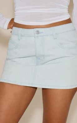 Prettylittlething Ice Blue Low Waist Denim Mini Skirt 10 Prettylittlething Ice Blue Low Waist Denim Mini Skirt -Pretty Little Thing Shop 06686a174ce5cc22e2d4ea40555ea0c3114a3f5a CNM6042 5 ice blue low waist denim mini skirt