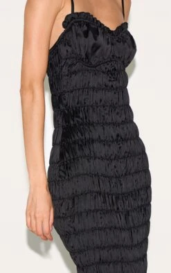 Prettylittlething Black Satin Ruched Underwired Maxi Dress -Pretty Little Thing Shop 069009ec46acfef97fe8eb8266cf5b240e2f33dc CNM5802 4 black satin ruched underwired maxi dress