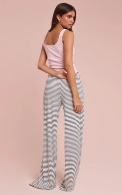 Prettylittlething White Ribbed StripedDetail Drawstring Wide Leg Pants 7 Prettylittlething White Ribbed StripedDetail Drawstring Wide Leg Pants -Pretty Little Thing Shop 097187578f7e2076aa3ceb5d4ee36658ee805c6f CNO6256 3 white ribbed striped detail drawstring wide leg trouser