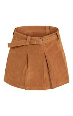 Prettylittlething Camel Faux Suede Pleated Mini Skirt -Pretty Little Thing Shop 09c0e52e6cfde4c1d594cd57a2ae978319cb499a CNM0628 6 camel faux suede pleated mini skirt