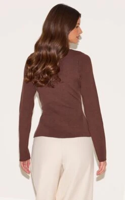 Prettylittlething Mocha Compact Knit Peplum Cardigan 6 Prettylittlething Mocha Compact Knit Peplum Cardigan -Pretty Little Thing Shop 0a307d845d0003c47bb86021b34dfc2ad5075282 CNM7653 2 mocha compact knit peplum cardigan