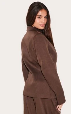 Prettylittlething Chocolate Woven Tailored Cinched Waist Blazer 6 Prettylittlething Chocolate Woven Tailored Cinched Waist Blazer -Pretty Little Thing Shop 0a77cf25f79c45000fe66e1aa49ce7ae1f785b9d cnl7274 2