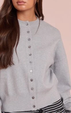 Prettylittlething Soft Grey Compact Knit Cardigan -Pretty Little Thing Shop 0ac30744beeceeaa4244fc4e2cf43216c48495d9 CNN7192 4 soft grey compact knit cardigan