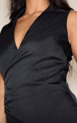 Prettylittlething Black Woven Wrap Collared Jumpsuit -Pretty Little Thing Shop 0ad50e53918eb7142475889f75cb18a87c54cda7 CNN7739 4 black woven wrap collared jumpsuit