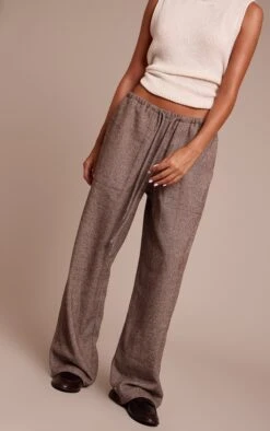 Prettylittlething Chocolate Herringbone Brushed Drawstring Low Rise Pants 6 Prettylittlething Chocolate Herringbone Brushed Drawstring Low Rise Pants -Pretty Little Thing Shop 0ada75575bf31077d2bc9636a3dda9d4548583d7 CNO5219 2 chocolate herringbone brushed drawstring low rise trousers