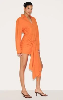 Prettylittlething Burnt Orange Wrap Detail Shirt Dress 7 Prettylittlething Burnt Orange Wrap Detail Shirt Dress -Pretty Little Thing Shop 0ae4de755b2467941e459181a8b1f4cbe44570e1 CNM4228 3 burnt orange wrap detail shirt dress