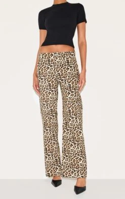 Prettylittlething Leopard Printed Cargo Pants