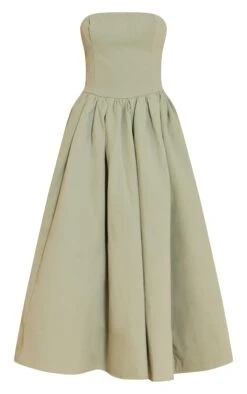 Prettylittlething Sage Woven Bandeau Ruched Skater Midaxi Dress -Pretty Little Thing Shop 0c6d769ccd6b292a38d6ccacfb812198684fbd95 CNN4900 5 sage woven bandeau ruched skater midaxi dress