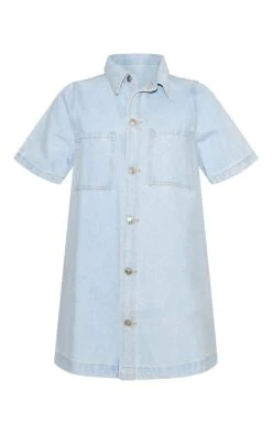 Prettylittlething Light Blue Contrast Stitch Denim Shirt Dress -Pretty Little Thing Shop 0caba4baf075331c7b6cf7f07155e2265be2826c CNM4712 5 light blue contrast stitch denim shirt dress