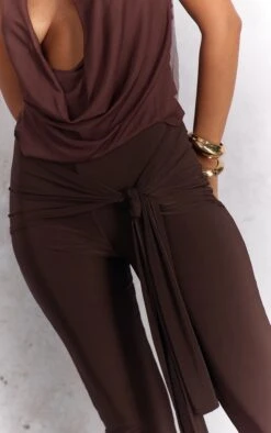 Prettylittlething Chocolate Double Layer Slinky Wrap Capri's 8 Prettylittlething Chocolate Double Layer Slinky Wrap Capri's -Pretty Little Thing Shop 0cc482facf15a5e0dd0403d656dccb2b3930e079 CNO5225 4 chocolate double layer slinky wrap capri s