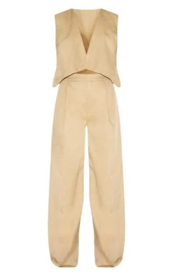Prettylittlething Camel Woven Tailored Asymmetric Vest Jumpsuit -Pretty Little Thing Shop 0cd9b856ad5ee78ac7ab288482f9276341b40d09 CNN7787 5 camel woven tailored asymmetric waistcoat jumpsuit