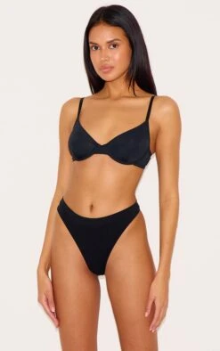 Prettylittlething Black Non Cupped Underwired Bra