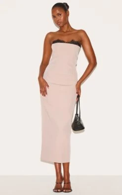 Prettylittlething Taupe Lace Bust Detail Woven Midaxi Dress -Pretty Little Thing Shop 0d70ce1d2b1bd24fbc97c1c7409592cf3395e27b CNL9508 3 taupe lace bust detail woven midaxi dress