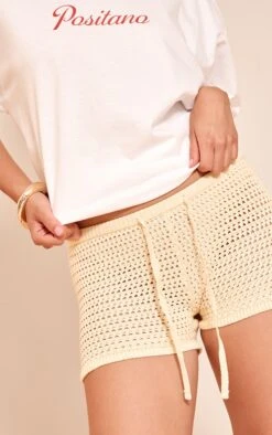Prettylittlething Lemon Fine Crochet Knit Drawstring Shorts 10 Prettylittlething Lemon Fine Crochet Knit Drawstring Shorts -Pretty Little Thing Shop 0dcddb255c9666b263a86a2eeb73a2bc008e345d CNM3376 5 lemon fine crochet knit drawstring shorts