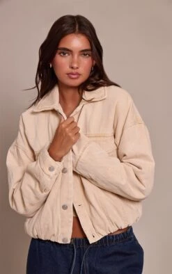 Prettylittlething Stone Balloon Hem Quilted Cropped Denim Jacket -Pretty Little Thing Shop 0de497c791478f1c114823375b409c5d07420303 CNN6856 4 stone balloon hem quilted cropped denim jacket