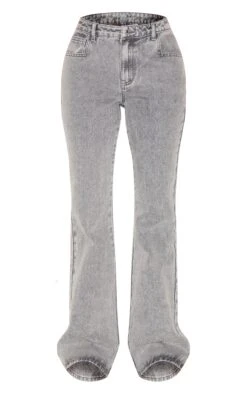 Prettylittlething Grey Slim Fit Flared Jeans -Pretty Little Thing Shop 0defd510765893e16d2d949385d07ceb69e2354c CNL0267 5 grey slim fit flared jeans