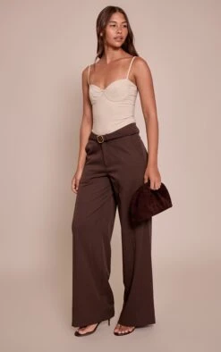 Prettylittlething Stone Woven Stretch Strappy Bodysuit -Pretty Little Thing Shop 0e24f14e99f223e07b9024bdf3885f398bde40a8 CNN6926 3 stone woven stretch strappy bodysuit