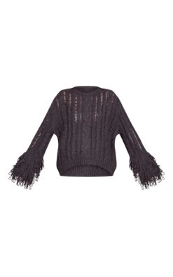 Charcoal Cable Knit Loop Trim Sweater 9 Charcoal Cable Knit Loop Trim Sweater -Pretty Little Thing Shop 0e3539243bc09638df3390ac91ab153c02150281 CNN9714 5 charcoal cable knit loop trim jumper
