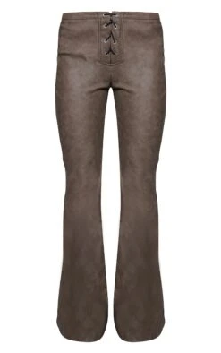 Prettylittlething Brown Faux Leather Lace Up Detail Low Rise Straight Leg Pants 9 Prettylittlething Brown Faux Leather Lace Up Detail Low Rise Straight Leg Pants -Pretty Little Thing Shop 0e701552e4673b282fbecb5942a23a4577a3fd2e cnk2049 5