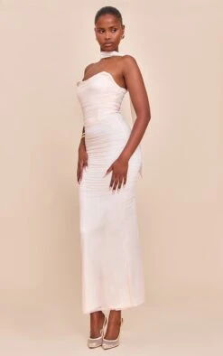 Prettylittlething Cream Scarf Detail Ruched Maxi Dress -Pretty Little Thing Shop 0e890150b03c1aa2b60fb11a5740c2d2b31f6a8d CNN2072 3 cream scarf detail ruched maxi dress
