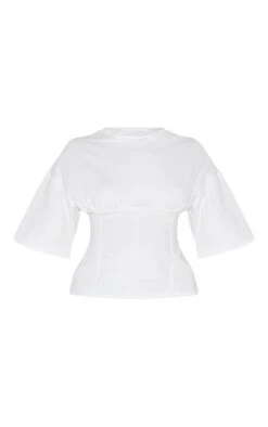 Prettylittlething White Ruched Bust Detail Fitted T Shirt -Pretty Little Thing Shop 0e9c5d79f82000cea90719add12d266f68fb8f95 CNK8350 5 white ruched bust detail fitted t shirt