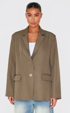 Prettylittlething Olive Seam Detail Structured Oversized Blazer -Pretty Little Thing Shop 0ebc4de227ccbec7a5eeda12186830417ff14a7e cnl5152 3