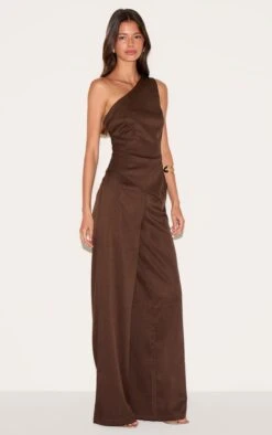 Prettylittlething Chocolate Woven One Shoulder Wide Leg Jumpsuit 6 Prettylittlething Chocolate Woven One Shoulder Wide Leg Jumpsuit -Pretty Little Thing Shop 0f8234d00a5b8fec5fa7b6f6b945f3c1fe915d0a CNN0139 3 chocolate woven one shoulder wide leg jumpsuit