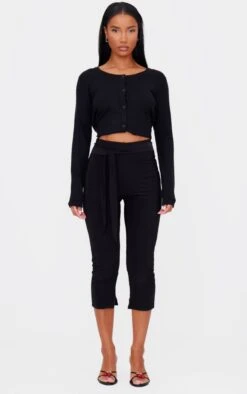 Prettylittlething Black Double Layer Wrap Waist Capri Leggings 6 Prettylittlething Black Double Layer Wrap Waist Capri Leggings -Pretty Little Thing Shop 0f990e1d0c677c03999d9104f61c00316548d730 cnl0751 1