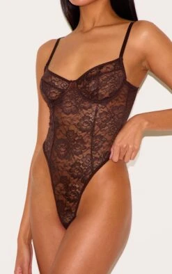 Prettylittlething Chocolate Lace Underwired Lingerie Bodysuit -Pretty Little Thing Shop 0fa5942822fda77e1235fa7971ce4a3dc257e5cb CNL8525 4 chocolate lace underwired lingerie bodysuit