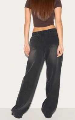 Prettylittlething Washed Black Elasticated Waistband Wide Leg Jeans -Pretty Little Thing Shop 0fb545671e9faac35b261ff6b89fdc705ac71b87 CNL7965 3 washed black elasticated waistband wide leg jeans