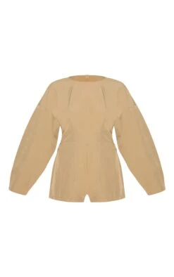 Prettylittlething Stone Tailored Woven High Neck Cocoon Sleeve Romper 9 Prettylittlething Stone Tailored Woven High Neck Cocoon Sleeve Romper -Pretty Little Thing Shop 0fdeb58183b1bc5c7c2dddfe27d997967c1ab33f cnl9270 5